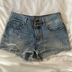Levi 501 shorts classic cut offs